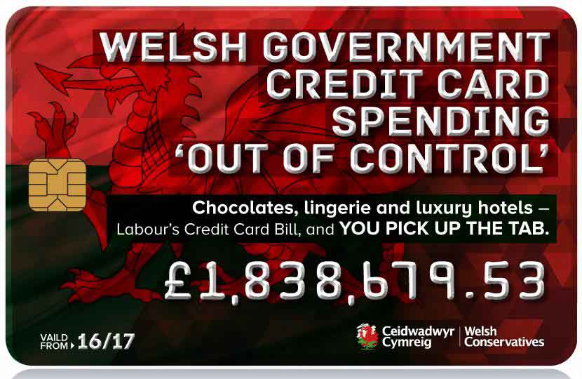 Welsh Government credit cards used for Michelin-star dining, luxury hotels, chocolates and scarves