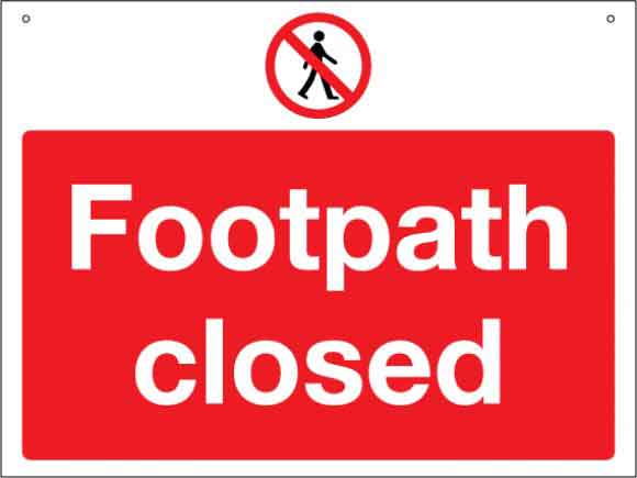 TEMPORARY FOOTPATH CLOSUREFOOTPATH 4 5 HIRWAUN