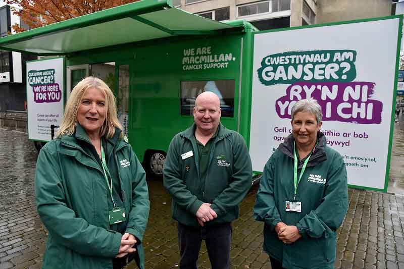 Macmillan’s mobile service for Wales reached enough people in 2017 to fill half the Principality Stadium
