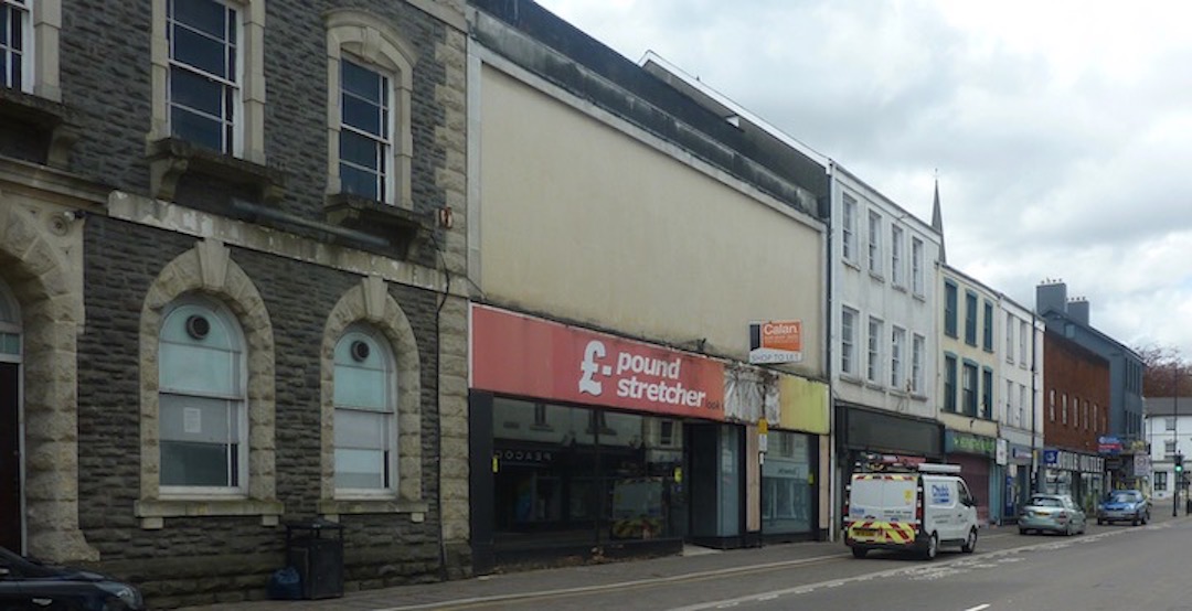 Future development at Pontypridd? In Aberdare Nationwide Building Society the only business open  in the photograph