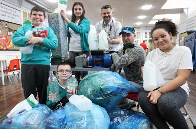 Recycle, recreate and retail: Local school helps to launch trailblazing new plastics recycling initiative in Rhondda.