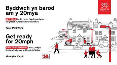 Welsh Government impose 20mph speed limit for Wales