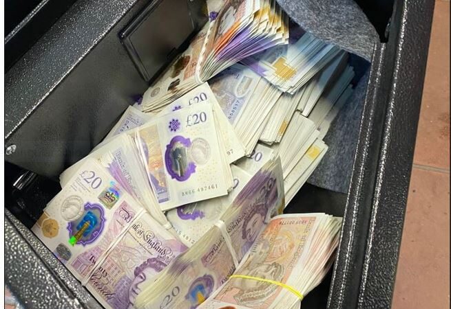 Nine people have been arrested and £50,000 cash seized by the Cardiff Organised Crime Team.