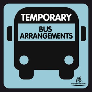 Bus arrangements for Sunday, 1 October a road closure in Williamstown affecting service 172 to Aberdare.
