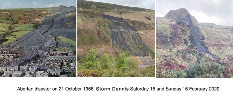 October 21st, 1966, a landslide of coal waste from a nearby colliery hit the village of Aberfan