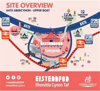 Location plans released for Rhondda Cynon Taf National Eisteddfod 2024