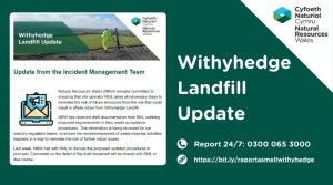 STATEMENT | Natural Resources Wales agrees increased Financial Provision with Withyhedge Landfill operator