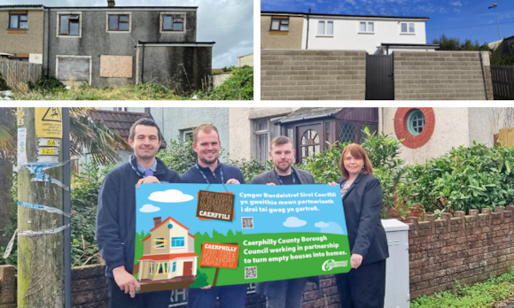 Over 400 private empty homes brought back into use by Caerphilly Council